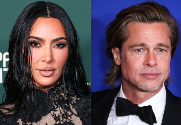 Kim Kardashian's rumored connections to Brad Pitt through Lewis Hamilton spark speculation about her ambitions in Hollywood.