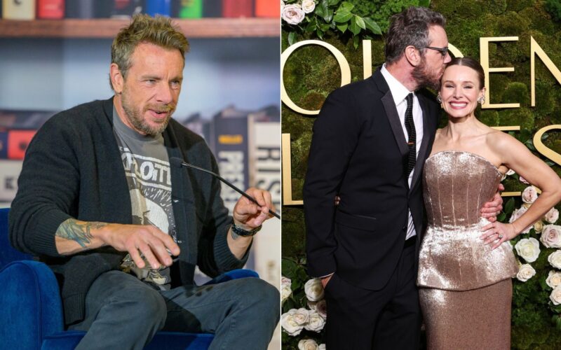 Dax Shepard discusses the backlash from Kristen Bell's anniversary post, revealing he was unaware of the controversy until later.